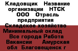 Кладовщик › Название организации ­ НТСК, ООО › Отрасль предприятия ­ Складское хозяйство › Минимальный оклад ­ 1 - Все города Работа » Вакансии   . Амурская обл.,Благовещенск г.